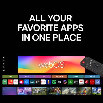 LG OLED evo AI C6 med AI Hub för personanpassning, med en AI-ikon ovanför en fjärrkontroll omgiven av etiketter för Multi AI Search, AI Concierge, AI Voice ID with My Page, AI Chatbot, AI Picture Wizard och AI Sound Wizard.